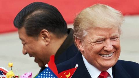 China's President Xi Jinping  and US President Donald Trump 