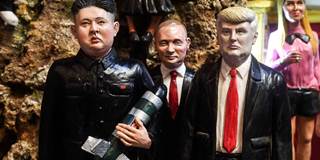  Kim Jong-un, Donald Trump and Vladimir Putin represented in Neapolitan Nativity statues