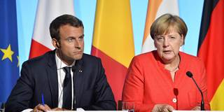 Angela Merkel and Emmanuel Macron