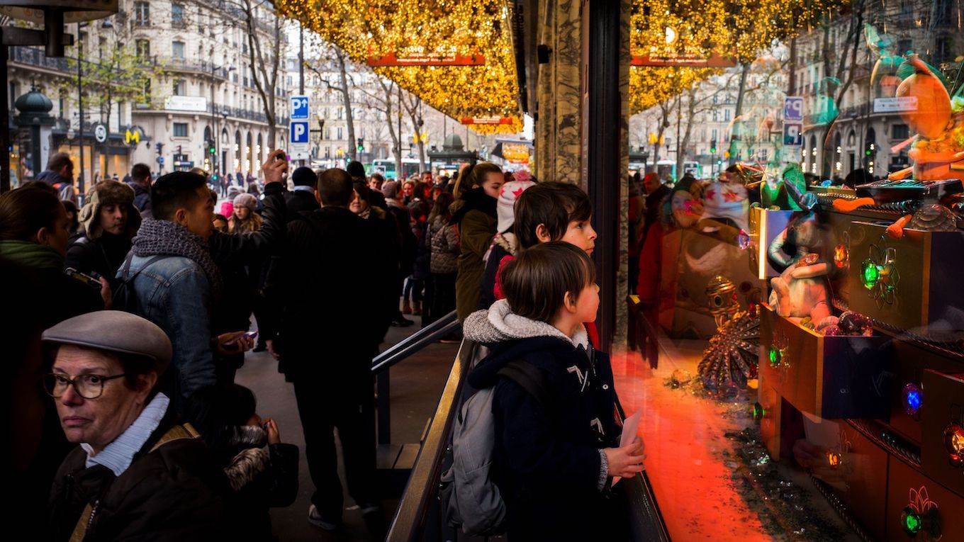 Paris outdoor shopping