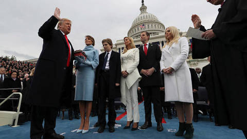 Donald Trump is Sworn in as President