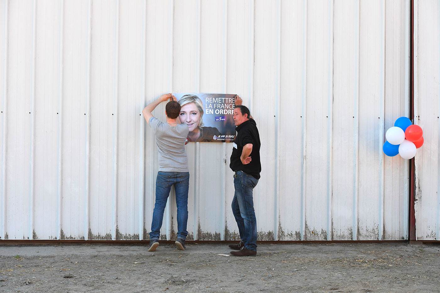 marine le pen election poster