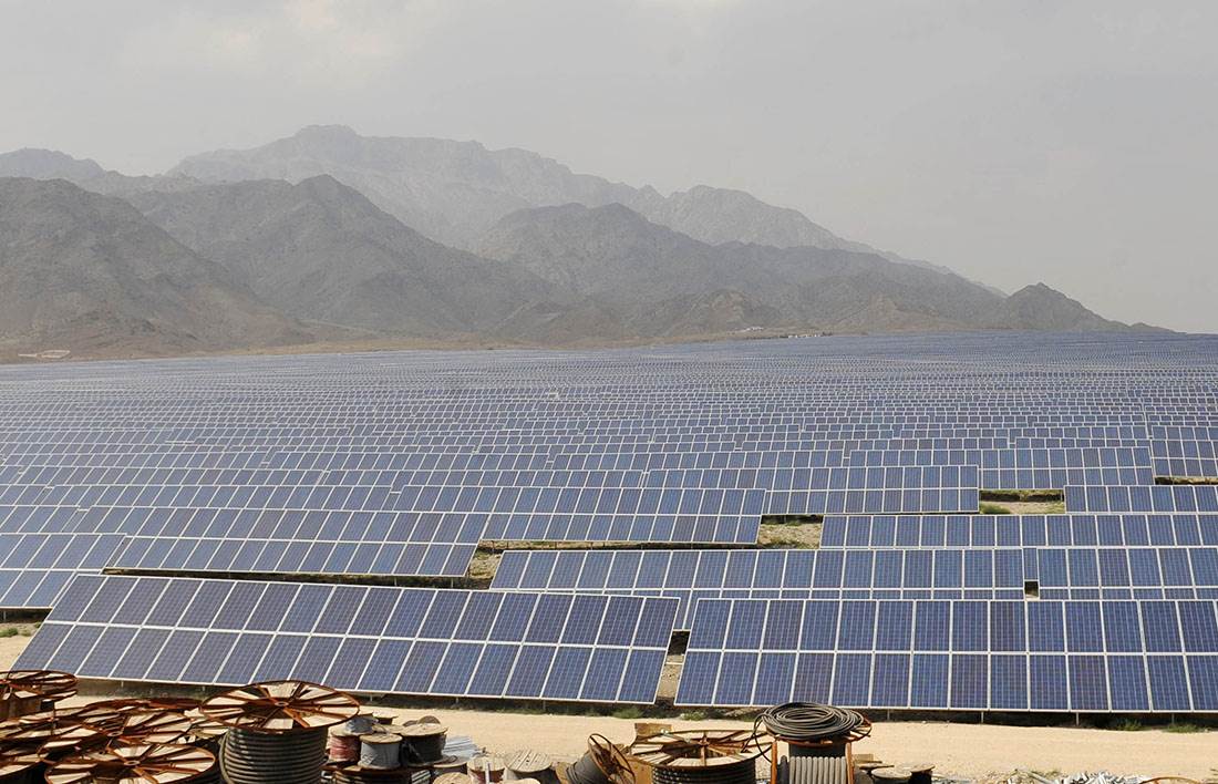 Solar power valley China
