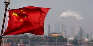 chinese flag oil refinery