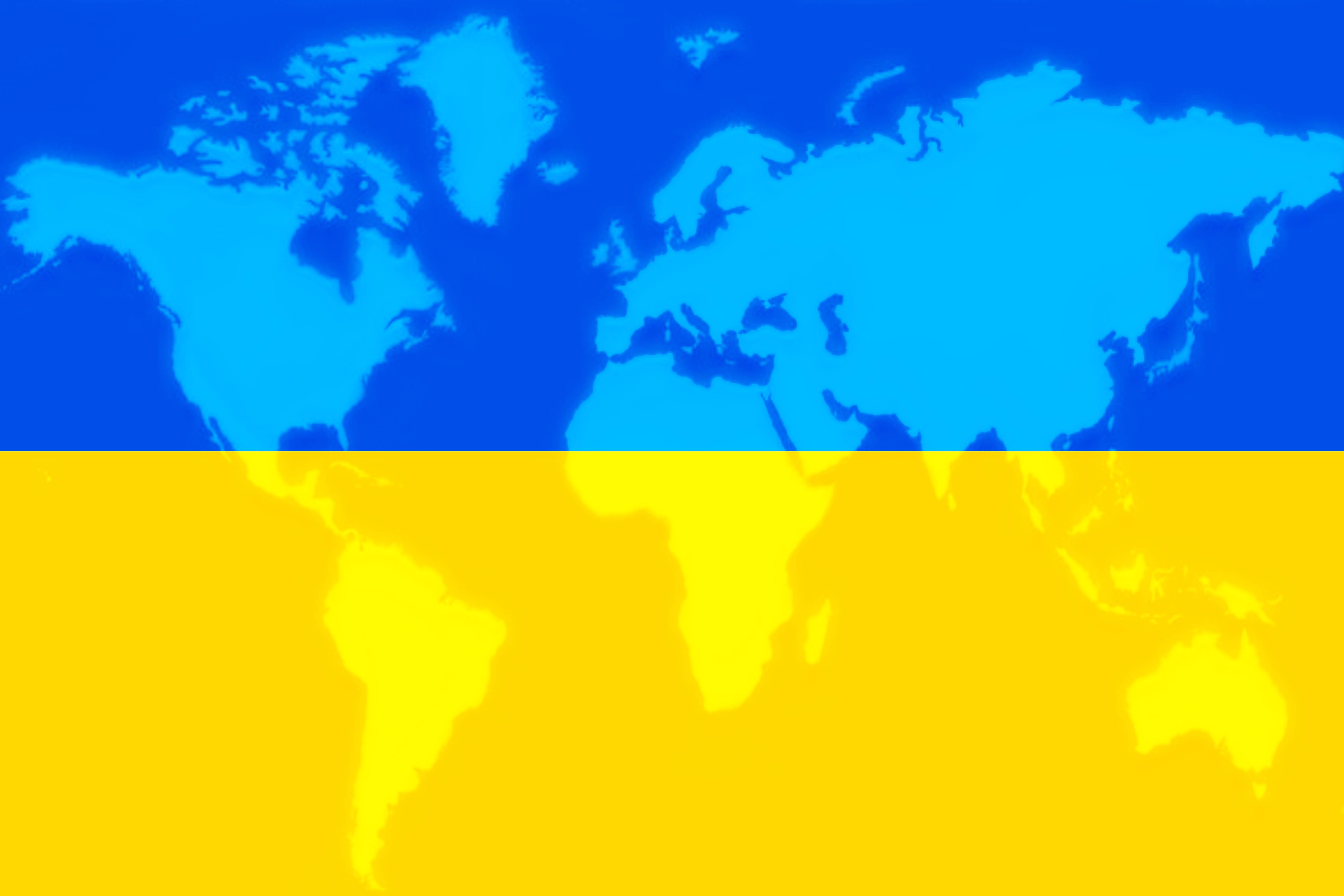 Ukraine flag world