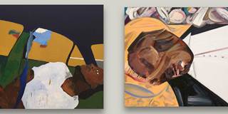 Henry Taylor, "The Times Thay Aint a Changing Fast Enough!" and Dana Schutz, "Open Casket"