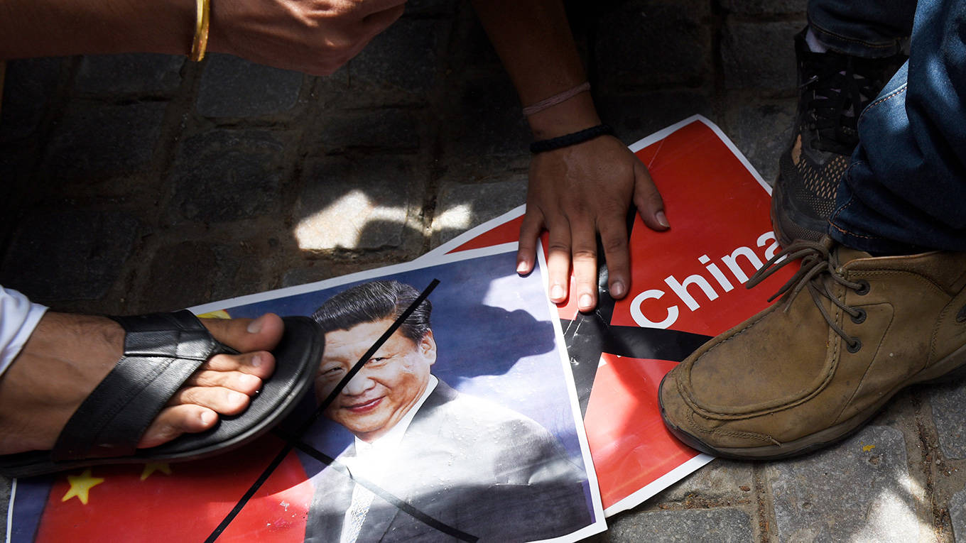 India and China conflict over Tibet