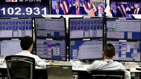 Tokyo stock exchange watching Trump's acceptance speech