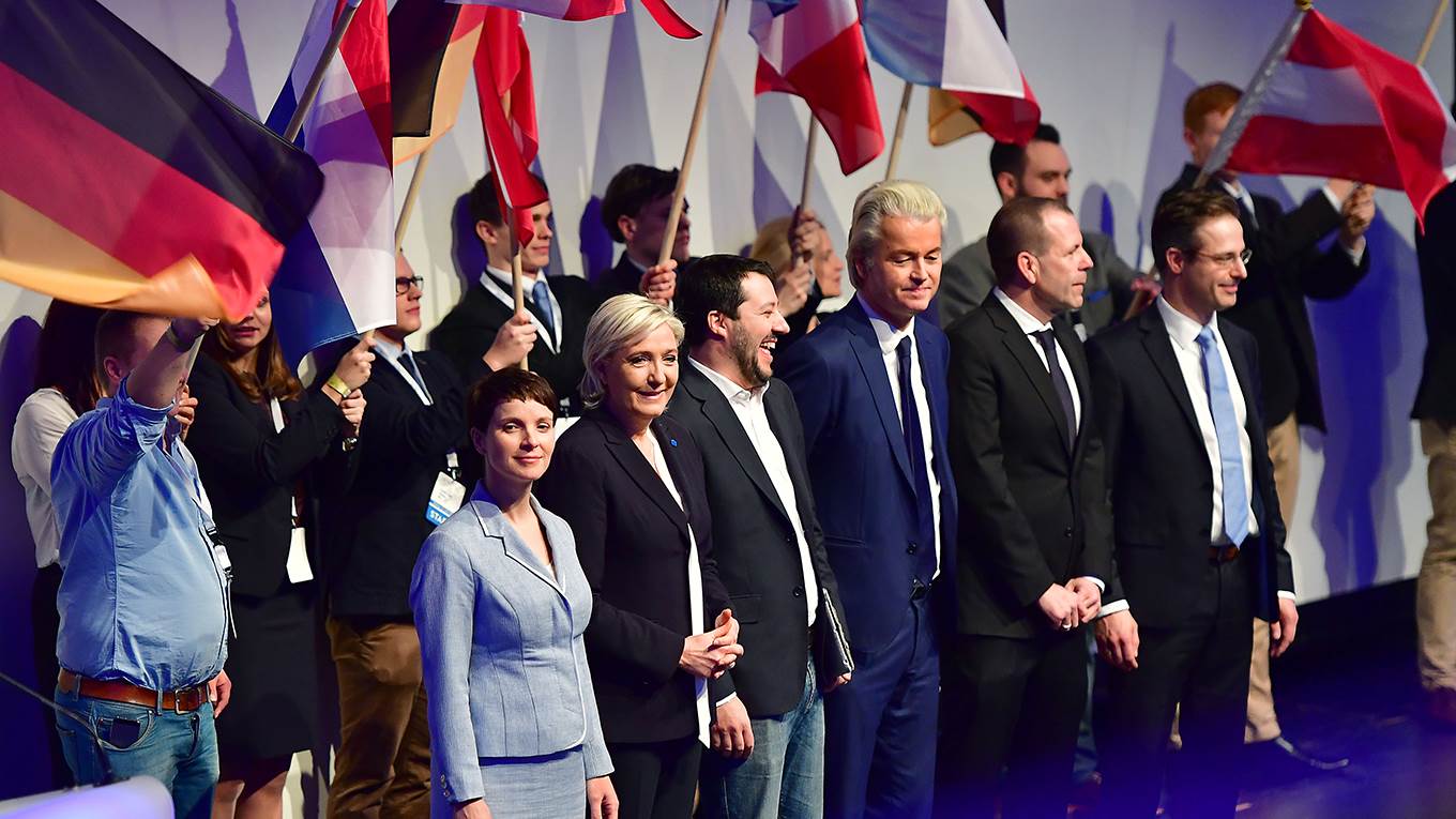 Right-wing parties hold conference