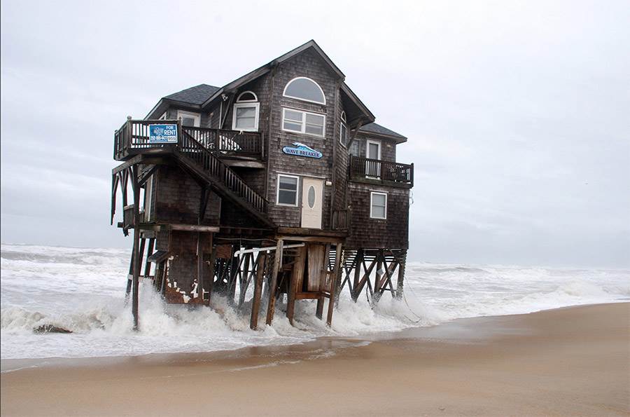 coastal erosion