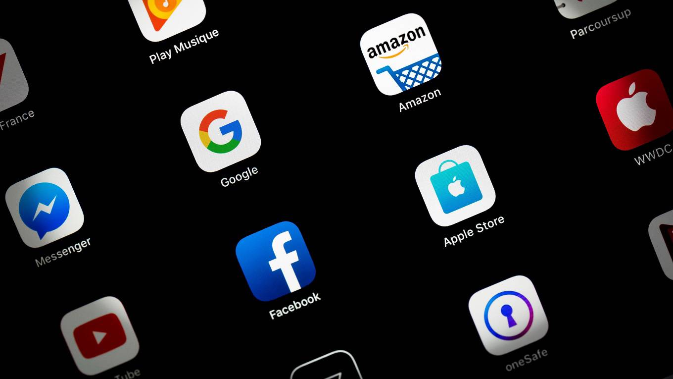 The tablet and smartphone apps for Google, Amazon, Facebook and the Apple Store