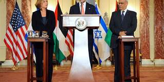 John Kerry Tzipi Livni Saeb Erekat Middle East Peace Process_US State Department