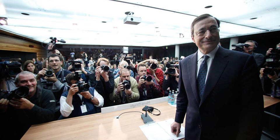 reichlin15_RalphOrlowskiGettyImages_draghipresidentpressconference