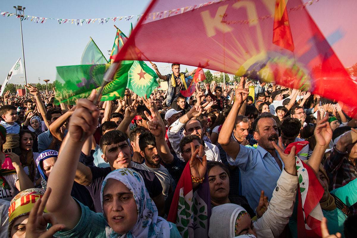 Turkey HDP victory celebration
