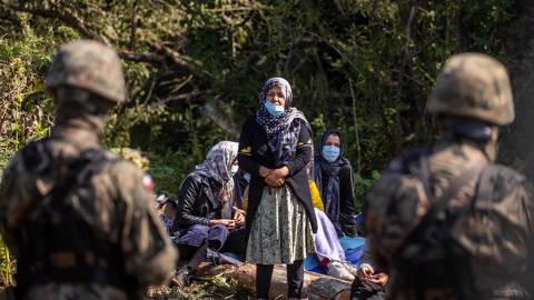 sierakowski78_WOJTEK RADWANSKIAFP via Getty Images_polandbelarusafghanrefugees