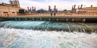 Desalination plant in the Gulf.