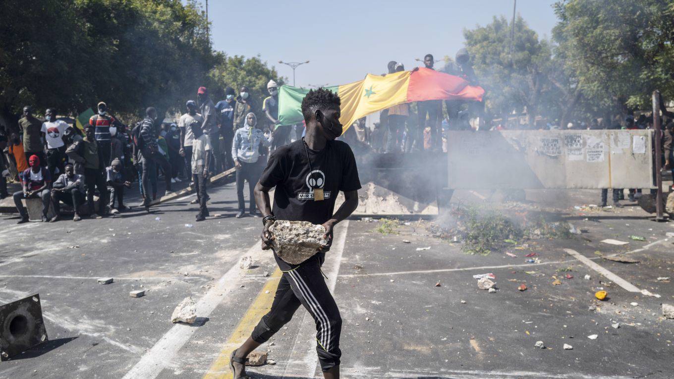 ndiaye1_Cherkaoui SylvainAnadolu Agency via Getty Images_senegal protests