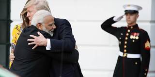 Trump and Modi meeting