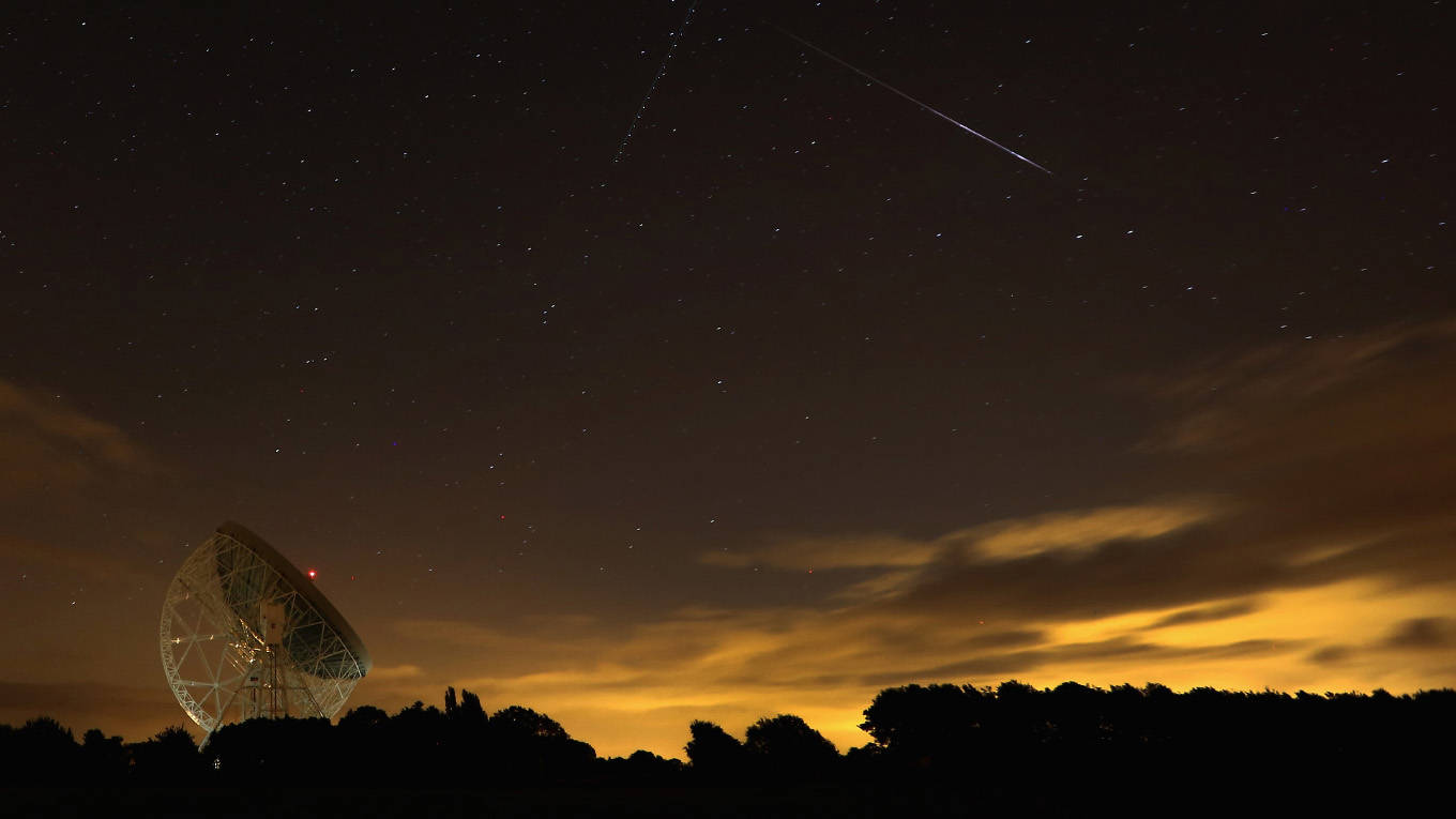 meteor shower over the uk