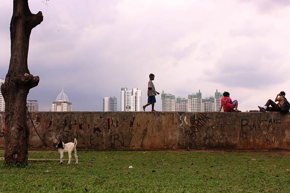 Children playing