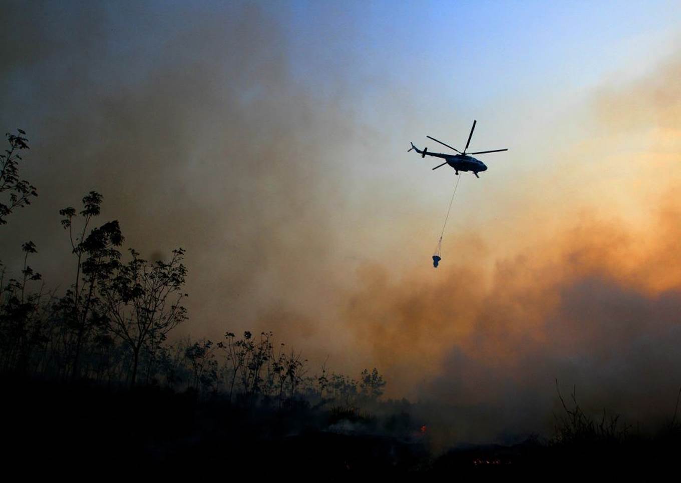 helicopter fire environment