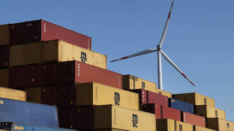 wei71_Sean GallupGettyImages_shipping_containers_wind_turbine