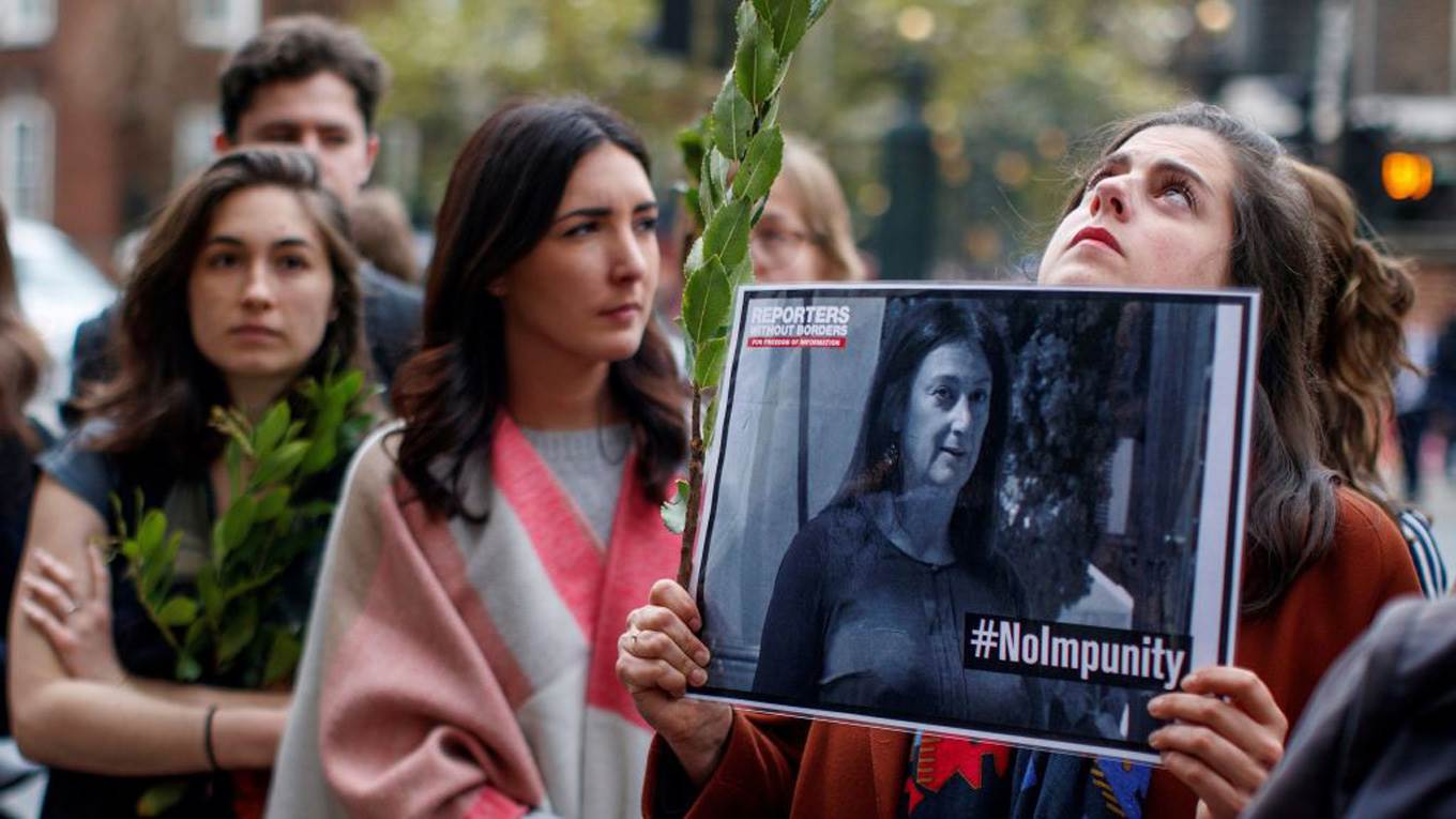 malta journalist murder memorial