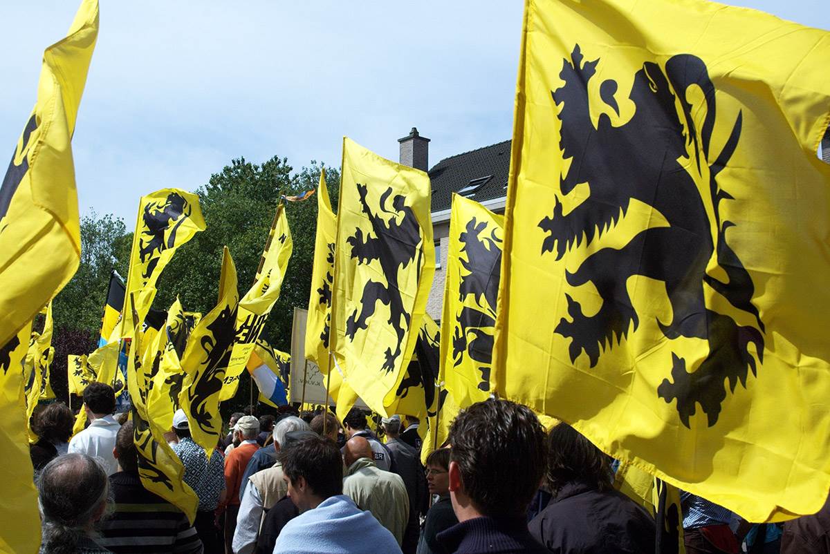 Nationalism Flanders flag protest