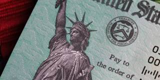 US Treasury income tax refund check