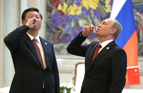 Xi Jinping and Vladimir Putin