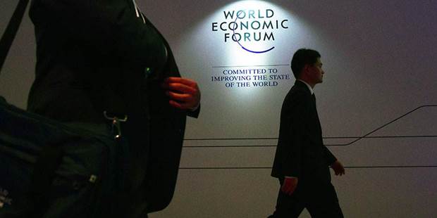 Banner at World Economic Forum in Asia