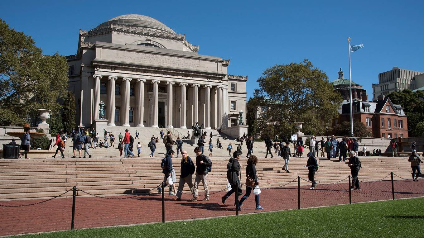 The Library of Columbia University on the Upper West Side NYC
