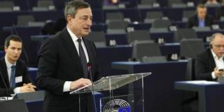 Mario Draghi presents ECB report at EU Parliament