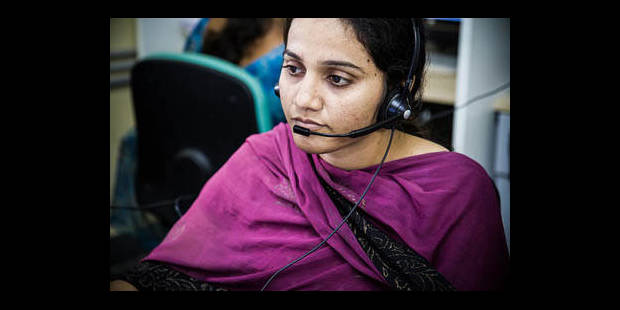 India woman call center