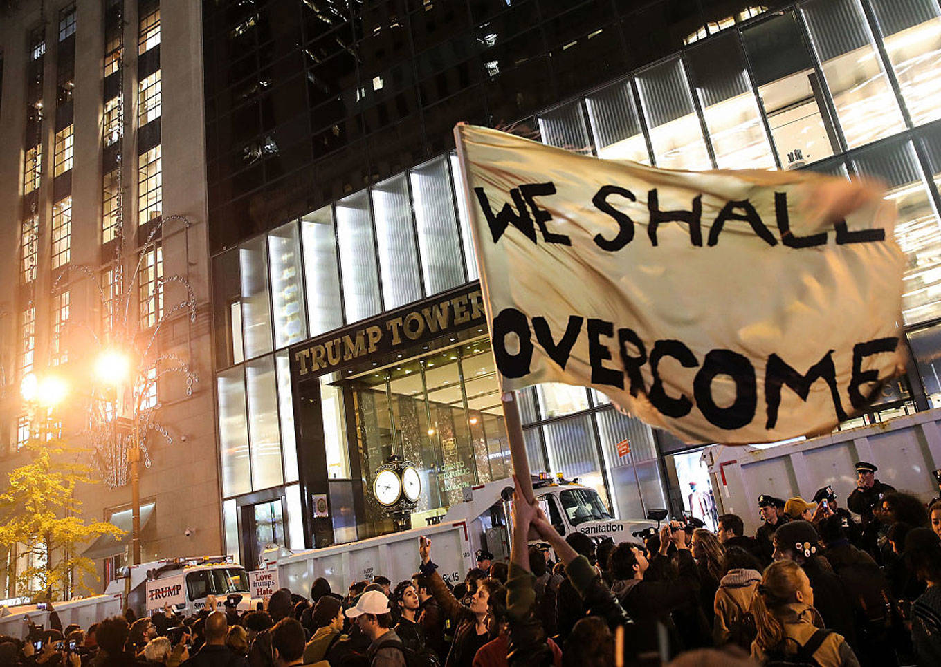 trump protest democracy