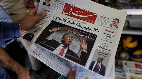 trump iran sanctions newspaper