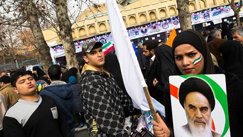 Iranians celebrate the anniversary of the 1979 Islamic-Revolution