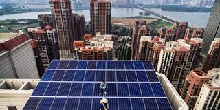 China's solar energy panel