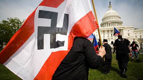 Members of the National Socialist Movement  in Washington