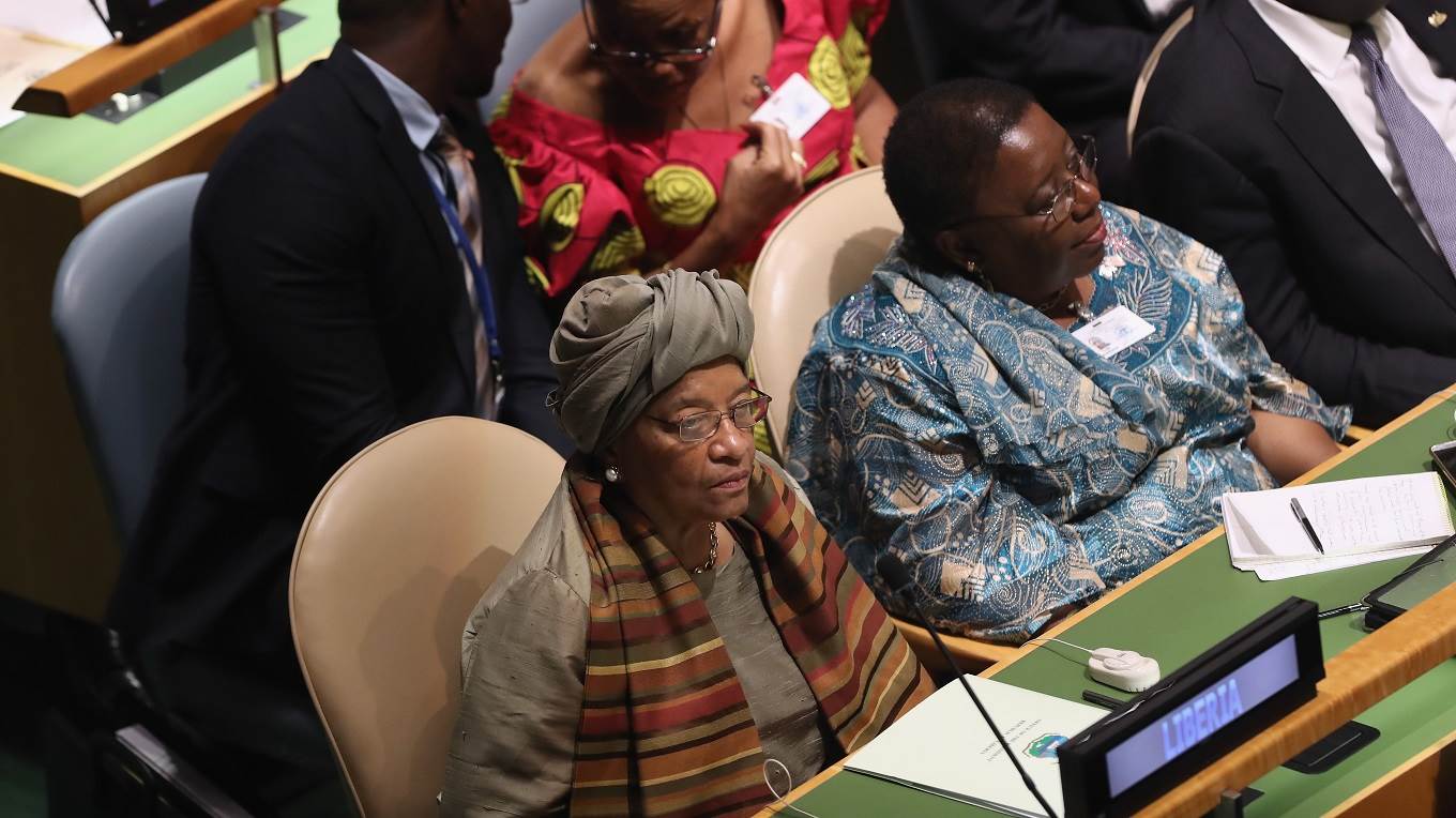 President of Liberia Ellen Johnson Sirleaf
