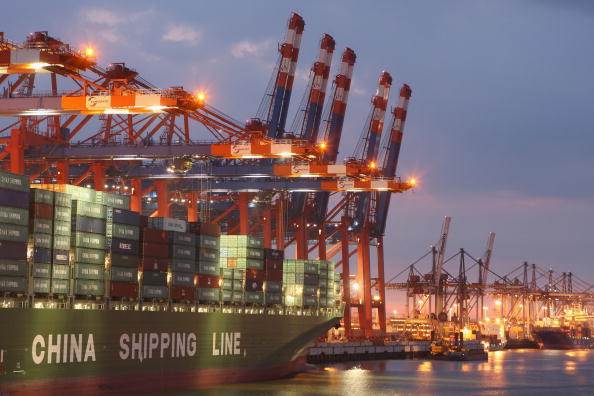 Chinese container ship
