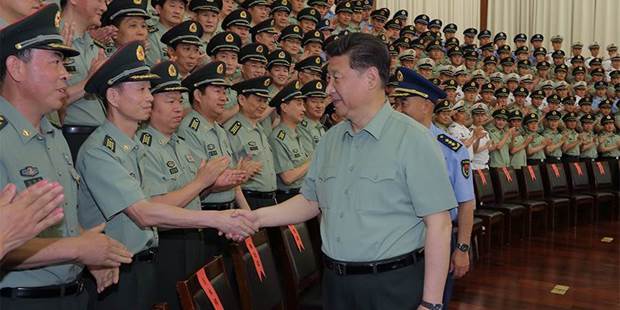 Xi Jinping and Zhejiang Military Area Command
