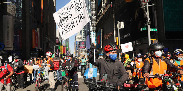 rodrik229_Spencer PlattGettyImages_delivery_workers_rally_nyc