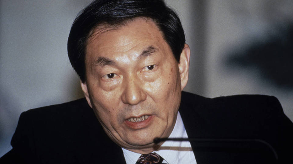 Chinese Premier Zhu Rongji, Beijing, China, November 1995.