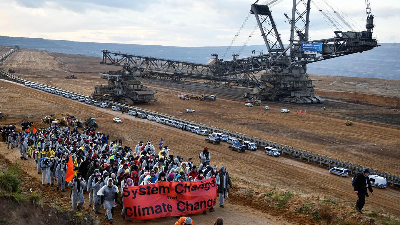 Climate change protest in Germany