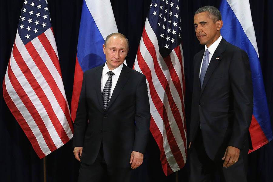 Barack Obama and Vladimir Putin