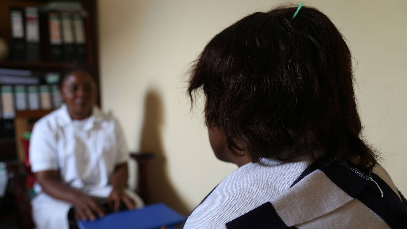 nsofor3_SAMIR TOUNSIAFP via Getty Images_africadrcmentalhealthwomanhospital