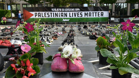 kuttab47_JOHN THYSAFP via Getty Images_EUpalestineprotestshoes