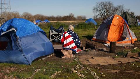 homeless people tent city usa
