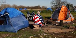 homeless people tent city usa